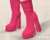 S. Boots Leather Pink