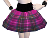 Pink Plaid Puff Skirt