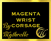 MAGENTA WRIST CORSAGE