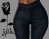 Leather Jeans Navy Matte