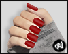 ! Matte nail red