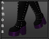 Purple Black Boots