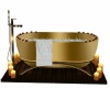 Gold Bubble Bath Tub
