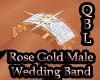 Rose Gold Male Wed Band