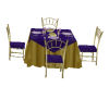 Wedding table gld-purple