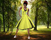 50's Style Dress Yellow
