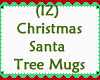 Santa Tree Mugs Decor