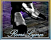 Lace-up Black White
