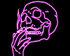 Smoking Skull Background