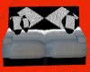 (AL)SilverNBlack Sofa