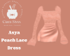 Asya Peach Lace Dress