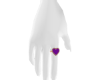 Ring 4 Heart Purple R