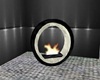Black and Silv Fireplace