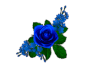 Blue Rose 3D wall Hangin