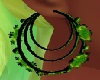 groene ring oorbellen
