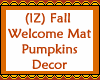 Fall Welcome Mat  wPumpk