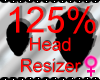 *M* Head Resizer 125%