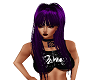 shiney purple hair