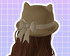 Cat Bowler Hat | Tan 2