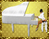 QT~White Golden Piano