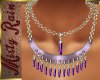 Purple Crystals Necklace