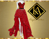 princess gown red
