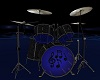 Black drum set animated