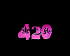 420 Pink Logo Seat