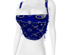 blue bandana top