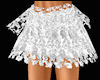 !Floral lace skirt silve