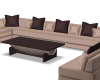 Beige & Brown Couch