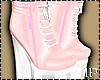 Pink and White Boots