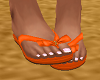 FG~ Orange Bow Sandals