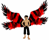 red n black 4angel wings