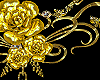 Necklace gold roses