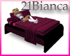 21b-modern bed pinkblack
