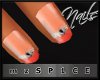 mz$|Peach n dia gel nail