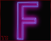 *Y*Neon-Letter F