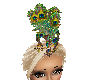 Peacock Feather Head hat