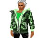 green hoddy and jacket