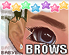 B| Thick Eyebrows Brown