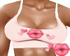 Pink Lips & Hearts Top