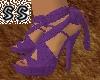 Purple Cobweb Heels