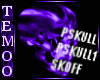 T| DJ 3D Purple Skull