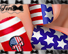 USA Flag Fingernails