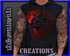 Red Wolf Hoodie Tatts