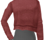 Fall cropped top maron