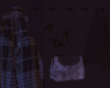 coat & purse rack 🖤