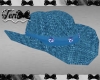 Straw Cowboy Hat Blue