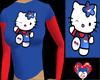 3HEART KITTY BLUE & RED